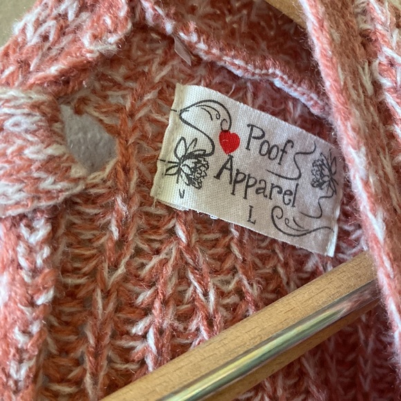 Pink/salmon sweater with criss-cross detail on back - Picture 4 of 4